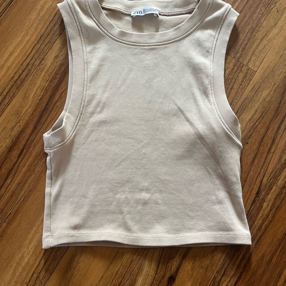 Zara ribbed crop tank